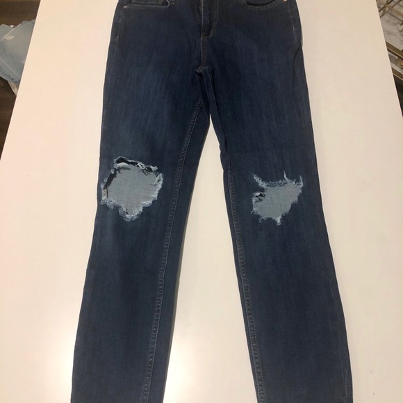 Free People Busted Skinny Jeans in Dark WORN ONCE - Picture 2 of 5